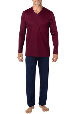 Novila Herren Pyjama Baumwolle & Mix Gemustert
