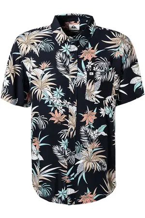 Quiksilver Herren Kurzarmhemd geblümt