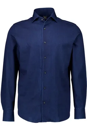 Boggi Milano Herren Jeanshemd meliert