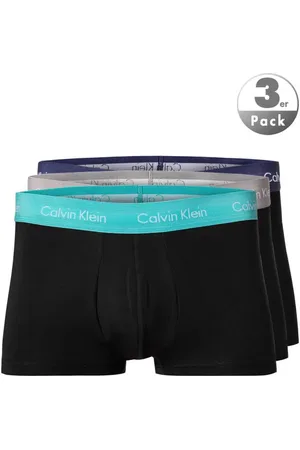 Calvin Klein Herren Trunks Baumwolle & Mix unifarben