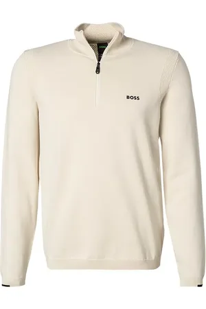 HUGO BOSS Herren Troyer unifarben