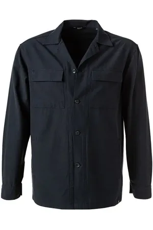 Boggi Milano Herren Overshirt unifarben