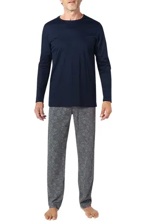 Novila Herren Pyjama Jersey-Baumwolle Gemustert