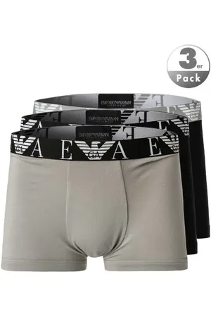 Emporio Armani Herren Trunks Baumwolle & Mix unifarben