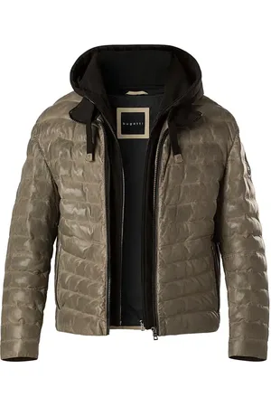 Bugatti Herren Lederjacke unifarben