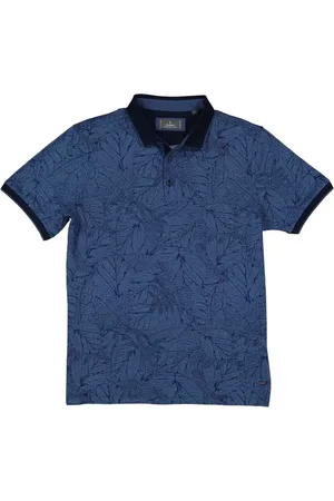 Ragman Herren Polo-Shirt geblümt