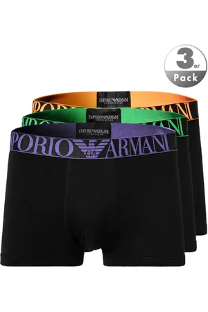 Emporio Armani Herren Trunks Baumwolle & Mix unifarben