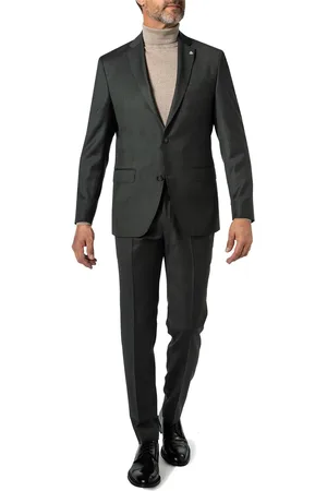 Roy Robson Herren Anzug meliert Slim Fit