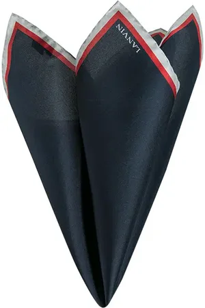 Lanvin Herren Einstecktuch Seide unifarben