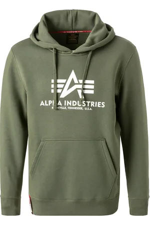 Alpha Industries Herren Hoodie Logo und Motiv