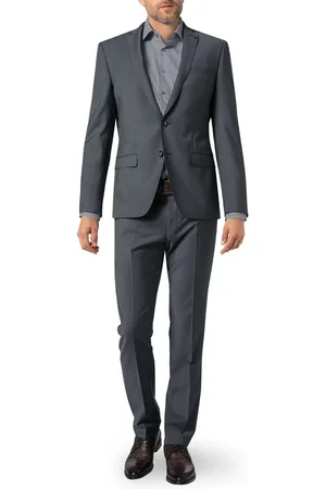 Roy Robson Herren Anzug meliert Slim Fit