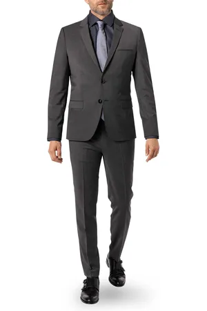 HUGO BOSS Herren Anzug meliert Slim Fit