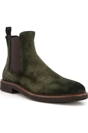 Rosso e Nero Herren Chelsea Boots Velours