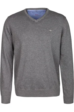 Fynch-Hatton Herren Pullover unifarben