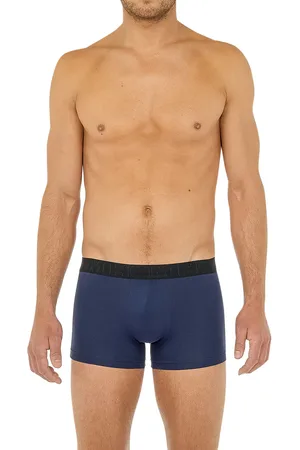 Hom Herren Trunks Baumwolle & Mix unifarben