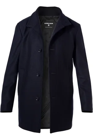 Strellson Herren Mantel unifarben