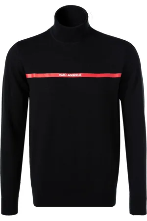 Karl Lagerfeld Herren Rollkragenpullover unifarben