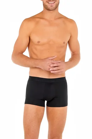 Hom Herren Trunks Baumwolle & Mix unifarben
