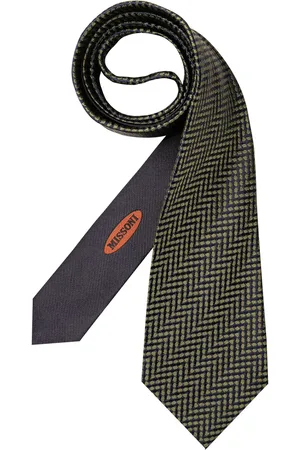 Missoni Herren Krawatte Gemustert,Bunt