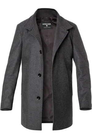 Strellson Herren Mantel unifarben