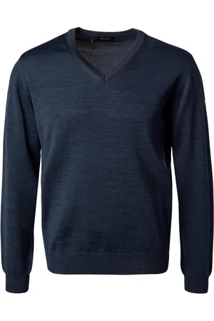 Maerz Herren V-Pullover unifarben
