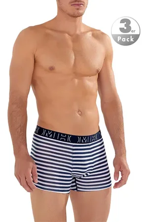 Hom Herren Trunks Baumwolle & Mix Gestreift