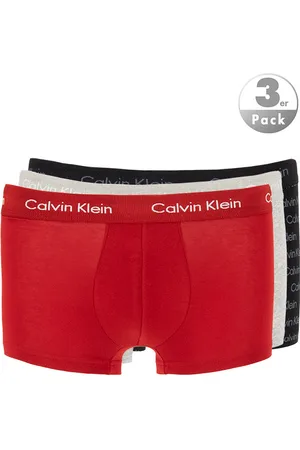 Calvin Klein Herren Trunks Baumwolle & Mix unifarben