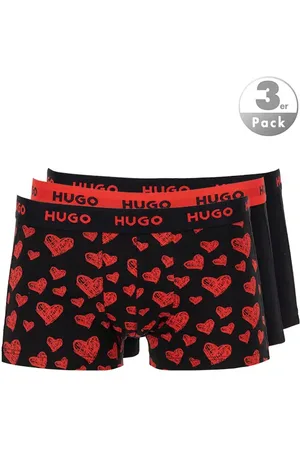 HUGO BOSS Herren Trunks Baumwolle & Mix Gemustert,unifarben