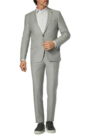 Roy Robson Herren Anzug meliert Slim Fit