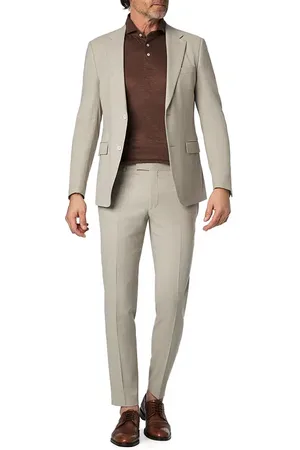 Strellson Herren Anzug meliert Slim Fit