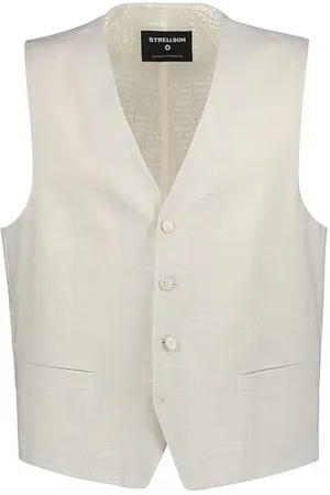 Strellson Herren Weste meliert Slim Fit