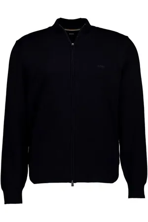 HUGO BOSS Herren Cardigan unifarben