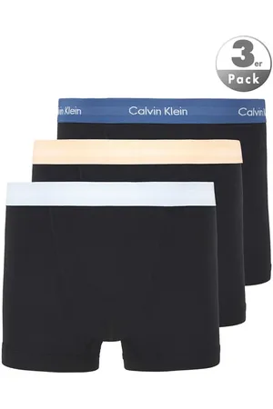 Calvin Klein Herren Trunks Baumwolle & Mix unifarben