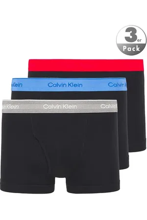 Calvin Klein Herren Trunks Reine Baumwolle unifarben