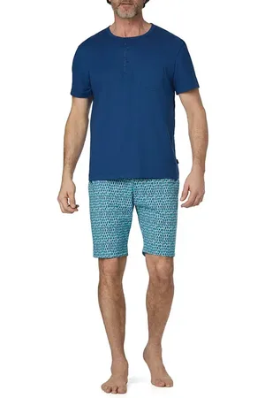 Calida Herren Pyjama Baumwolle & Mix Gemustert