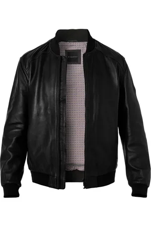 Bugatti Herren Lederjacke unifarben
