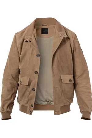 Bugatti Herren Lederjacke unifarben