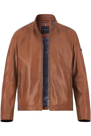 Bugatti Herren Lederjacke unifarben