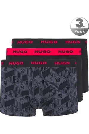 HUGO BOSS Herren Trunks Baumwolle & Mix Gemustert,unifarben