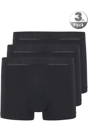 Emporio Armani Herren Trunks Baumwolle & Mix unifarben
