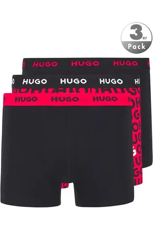 HUGO BOSS Herren Trunks Baumwolle & Mix Gemustert,unifarben