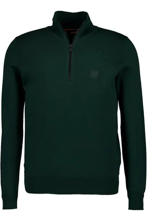 HUGO BOSS Herren Troyer unifarben