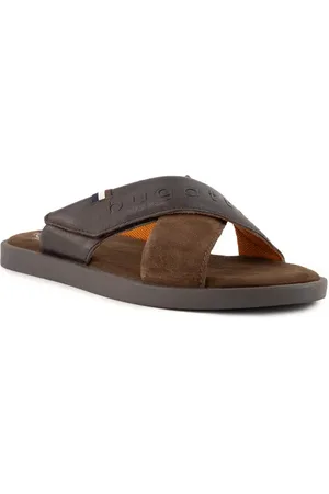 Bugatti Herren Pantoletten Nubuk-/Veloursleder