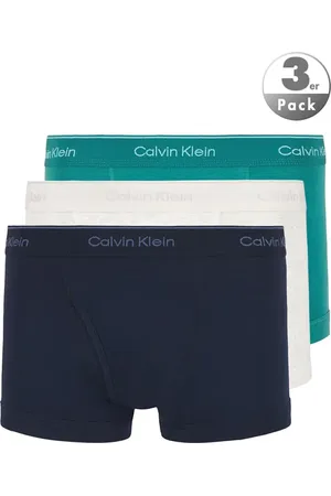 Calvin Klein Herren Trunks Reine Baumwolle unifarben