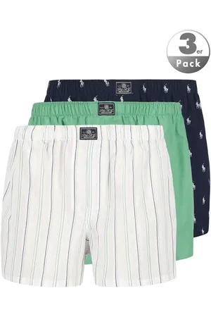 Ralph Lauren Herren Boxershorts Reine Baumwolle Gemustert,unifarben