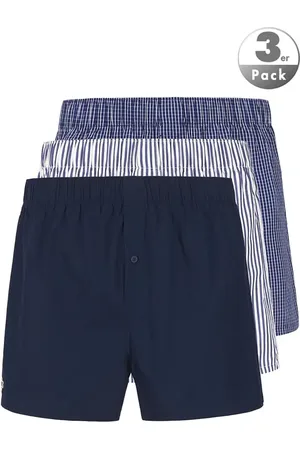 Lacoste Herren Boxershorts Reine Baumwolle Gemustert,Gestreift