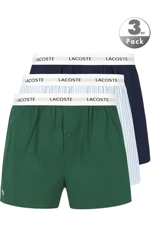 Lacoste Herren Boxershorts Reine Baumwolle Gemustert,Gestreift