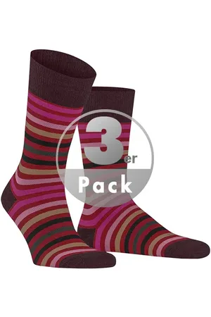 Falke Herren Socken Schur-Wolle Gestreift
