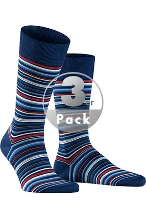 Falke Herren Socken Baumwolle & Mix Gestreift