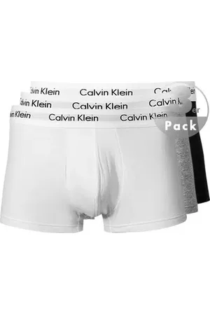 Calvin Klein Herren Trunks Baumwolle & Mix unifarben